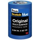 Fita para pintores ScotchBlue Original Multi-Surface 24 mm 6 rolos