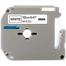 Fita para rotulador brother tape 8m 12mm m-231 / m-k231
