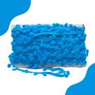 Fita Pompom Azul Pavão 30mm Rolo Com 25 Metros - Nybc