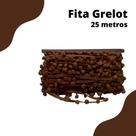 Fita Pompom Marrom Havana 20mm Rolo Com 25 Metros - Nybc Fita Pompom Marrom Havana 20mm Rolo Com 25 Metros - Nybc