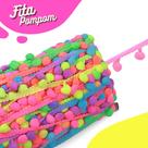 Fita Pompom Multicolorido Leitoso 20mm Rolo Com 25 Metros - Nybc Fita Pompom Multicolorido Leitoso 20mm Rolo Com 25 Metros - Nybc