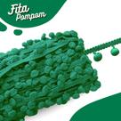 Fita Pompom Verde Bandeira 20mm Rolo Com 25 Metros - Nybc Fita Pompom Verde Bandeira 20mm Rolo Com 25 Metros - Nybc