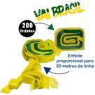 Fita Rabiola Verde E Amarelo Copa Do Mundo Pacote C/200 Unidades - Real Seda Fita Rabiola Verde E Amarelo Copa Do Mundo Pacote C/200 Unidades - Real Seda