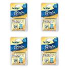 Fita Rotulador Brother Pt70 Pt-65 Pt80 Pt-85 M231 Cor Branca ( 04 Fita )