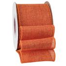 Fita SDZMDL Laranja com fio de estopa 6,35 cm com borda de arame de 10 m Fita SDZMDL Laranja com fio de estopa 6,35 cm com borda de arame de 10 m