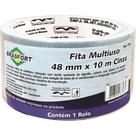Fita Silver Tape Brasfort Multiuso 48 X 10M Cinza 7548