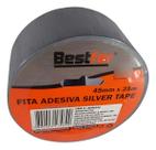 Fita Silver Tape Reforçada 45 Mm X 25 Mt Cinza Bestfer Fita Silver Tape Reforçada 45 Mm X 25 Mt Cinza Bestfer