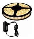Fita Super Led 3528 Branca Quente 300 Leds 5m + Fonte