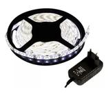 Fita Super Led 3528 Branco Frio 300 Leds 5m + Fonte