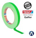 Fita Tecido Gaffer Tape Tesa 12mm X 25m Verde Fluorescente