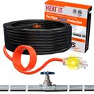 Fita térmica para tubos de água Cabo de aquecimento HEATIT 7 pés com termostato