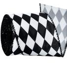 Fita TONIFUL 2,5" Xadrez Preto e Branco em Juta 5,5m Fita TONIFUL 2,5" Xadrez Preto e Branco em Juta 5,5m