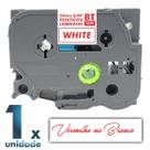 Fita TZ 252 Compat P/ Rotulador BROTHER 24mm Vermelho/Branco