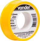 Fita veda rosca 12mmx5m ptfe teflon - Vonder
