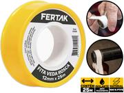 Fita Veda Rosca Fertak 12mm X 25 Metros Tubos Conexões 31225