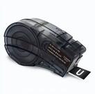 Fita Vinil Compatível Brady M21-500-595-BK Preta Letra Branca 12mm
