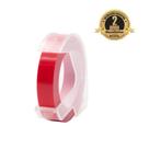 Fita Vinílica Compatível Dymo Rotulador Manual 3D435 Vermelho 12mm