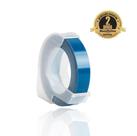 Fita Vinílica Compatível Dymo Rotulador Manual 3DOB25 Azul Lago 9mm