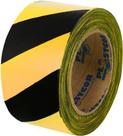 Fita Zebrada 200mts Preto/Amarelo - Plastcor