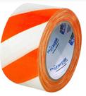 FITA ZEBRADA 7 CM X 200 Metros - LARANJA/BRANCA - PLASTCOR