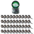Fitas Isolante Master 19mm x 20m Preta Resistente Forte Adesão Durável - Kit 40 Und