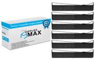 Fitas para impressora SuppliesMAX série DFX-9000 preta, pacote com 6