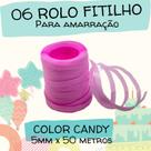 Fitilho Rolo 06 unid para Embalagens e Presentes Prático e Versátil