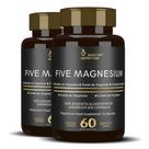 Five Magnesium 5 Magnésio Óxido Taurato Quelato Bisglicinato Cloreto 60 cápsulas