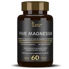 Five Magnesium 5 Magnésio Óxido Taurato Quelato Bisglicinato Cloreto 60 cápsulas - Alisson Nutrition