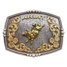 Fivela Ariat Bull Rider Importada Prata e Dourada A37065 Cor:PrataTamanho:Único
