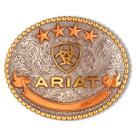 Fivela Ariat Importada Oval Prata e Dourado A37055 Cor:Prata