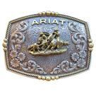 Fivela Ariat Team Roping Importada Prata e Dourada A37064 Cor:PrataTamanho:Único