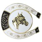 Fivela Branca com Strass Cavalo Rodeo West 38996