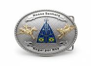 Fivela com Imagem Nossa Senhora Aparecida Estilo Agro