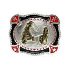 Fivela Country Infantil Quadrada Team Roping