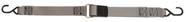 Fivela de barco Kwik-Lok Gunwale Tie-Down 2 cm x 3 m preta