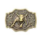Fivela de cinto 3D Bull Head Vintage Western Cowboy Alloy Fivela de cinto 3D Bull Head Vintage Western Cowboy Alloy