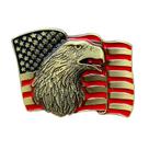 Fivela de cinto American Eagle and Flag Bandeira patriótica dos EUA