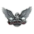 Fivela de cinto Bad to the Bone Design Eagle and Skull para homens