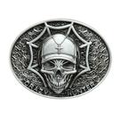 Fivela de cinto Crazy Hunter Skull Vintage Western Style