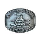 Fivela de cinto Don't Tread on Me Alloy Coiled Snake Design
