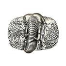 Fivela de cinto em liga vintage com design de elefante para homens e mulheres