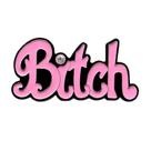 Fivela de cinto Funny Pink Bitch Word for Women Alloy