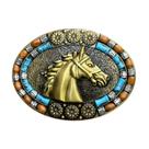 Fivela de cinto Horse Head Vintage Western Cowboy Style Alloy Fivela de cinto Horse Head Vintage Western Cowboy Style Alloy