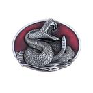 Fivela de cinto Rattlesnake Vintage Western Style Alloy 85 g 8,1 x 6,3 cm