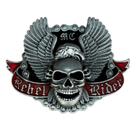 Fivela de cinto Rebel Rider Skull and Eagle Wings Design Fivela de cinto Rebel Rider Skull and Eagle Wings Design
