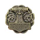 Fivela de cinto Viking Hammer Thor's Hammer Design para homens
