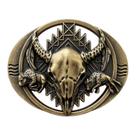 Fivela de cinto Western Bull Skull com liga de design de bisonte Fivela de cinto Western Bull Skull com liga de design de bisonte
