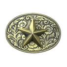 Fivela de cinto Western Star Vintage Floral Design Alloy 97g Fivela de cinto Western Star Vintage Floral Design Alloy 97g