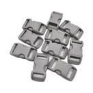 Fivela De Liberação Lateral De Plástico 3/8 Polegadas (10mm) - 50 Peças E 10 Peças Para Acessórios Fivela De Liberação Lateral De Plástico 3/8 Polegadas (10mm) - 50 Peças E 10 Peças Para Acessórios